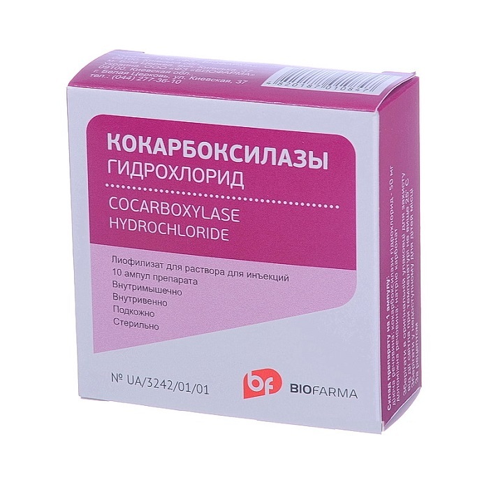 Кокарбоксилаза гидрохлорид лиофил. д/ин 50 мг фл №10 | E-apteka